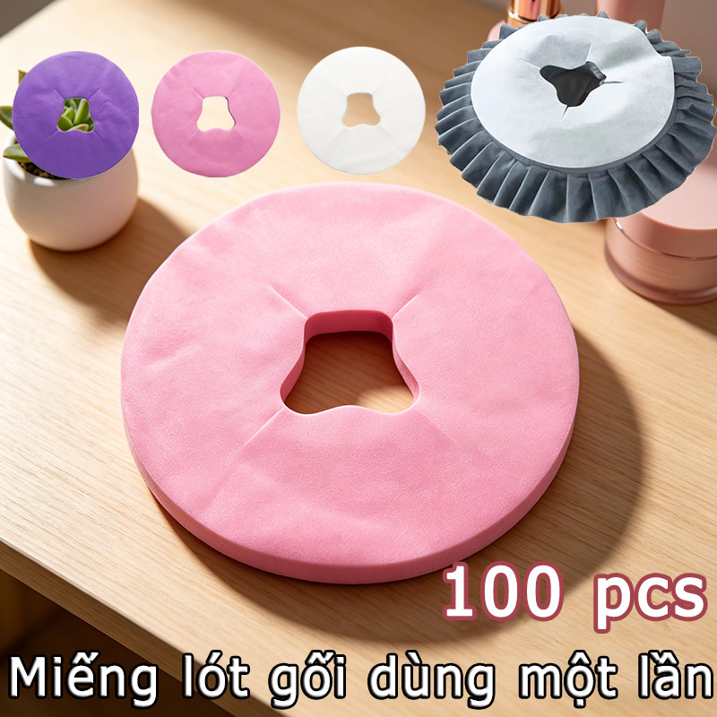 100 Miếng lót úp mặt sử dụng khi mát xa,sử dụng khi úp mặt xuống, kết hợp với gối nằm sấp, khăn trải bàn massage