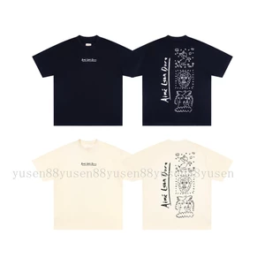 Chất Lượng Cao Phong Cách Mới Ai88 Leo8D88e8 Street Loose Casual Cotton Nguyên Chất Áo Thun Tay Ngắn