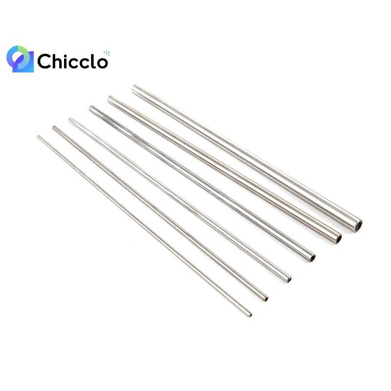 [chiccloset0] Ống mao dẫn bằng thép không gỉ 304 tròn màu bạc 250mm Ống tròn rỗng đẹp