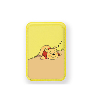 Mẫu Mới Winnie the Sleepy Bear Họa Tiết Ví Đựng Thẻ Cho iPhone 11pro 12promax 13 15pro 15promax 14 14promax 14 pro 16 16plus 16 Pro Max 17 17promax 17airWallet
