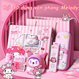 【BabyJoy】Bộ quà tặng văn phòng phẩm cho trẻ em,chủ đề hoạt hình My Melody,Kuromi và Capybara