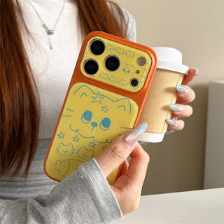 Line Cat Kitten cho iphone17promax 16promax 15promax 15pro iphone13 / 14 14promax Vỏ TPU iphone mới chống bụi