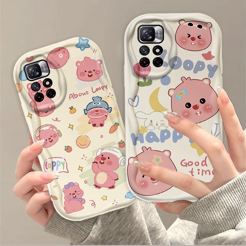 Thích hợp cho Redmi Note 11 11S 12 Pro 4G 3D Phụ kiện TPU mềm Phim hoạt hình dễ thương Loopy Vỏ điện thoại chống sốc