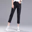 Quần Jean Rách Thời Trang BF Phong Cách Thẳng Denim Hậu Cung Quần Nữ Chiều Dài Đến Mắt Cá Chân Quần