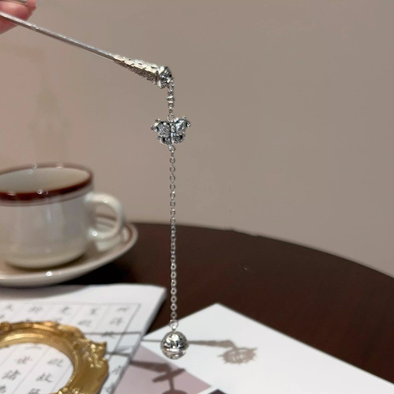 Kẹp tóc cuộn dây retro phong cách dân tộc Miaojiang, phù hợp với phong cách truyền thống Trung Hoa - phụ kiện tóc thời trang