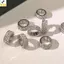 Flash Diamond Bạc Tròn cá tính cho bện tóc và kẹp tóc mới