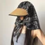 Mũ chống nắng đi biển NKSFX, Mũ trùm đầu rộng vành chấm bi dành cho nữ, Quấn toàn bộ thoáng khí Mũ xô chống tia cực tím mùa hè ngoài trời