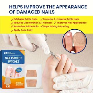 Nail Renewal Patches 72 Pieces Fingernail Patches Professional Toenail Wrap for Fingernail Restoration Pedicure wsdvn