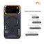 Ốp điện thoại IPhone 17 Pro max Vỏ bảo vệ da từ tính Cảm giác mờ Bán trong suốt 16pro Chống sốc 15 kim loại bao gồm tất cả