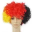 TOPTOOLCX Chú Hề Tóc Giả, Trang Phục Vui Nhộn Sóng Afro Puff Tóc Giả, Phụ Kiện Lễ Hội Lông Tơ Trang Trí Xoăn Chống Đỡ Tóc Ngắn Tóc Giả Người Hâm Mộ Bóng Đá