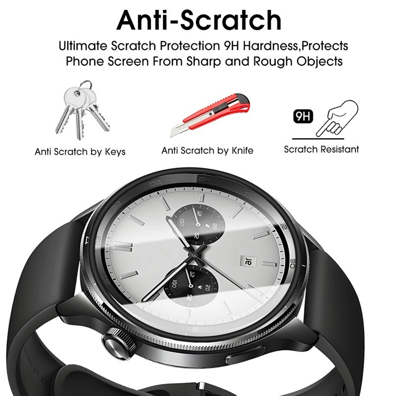 10 Chiếc Đồng Hồ Bảo Vệ Màn Hình Cho Xiaomi Watch S5 S4 S3 S2 S1 Sport Pro Hoạt Động Cong Cạnh Đen Kính Phim Cho Xiaomi Poco Mi Watch Lite Color Sports 2 5 Pro HD Kính Cường Lực Phim