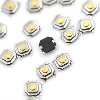 20 chiếc 4 * 4 * 1.5mm Công tắc cảm ứng nhẹ BẬT / TẮT Công tắc vi mô Nút công tắc SMD 4pin