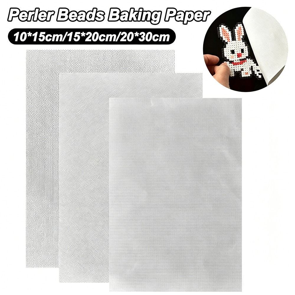 Vải ủi JVSUB cho hạt Perler, Giấy nướng hạt Perler tái sử dụng chịu nhiệt độ cao, Máy hỗ trợ ủi thảm bằng sắt Hạt cầu chì thủ công Đồ dùng thủ công