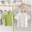 Mùa hè Phong Cách Mới Áo Thun Bé Trai In Hình Áo Sơ Mi Polo Tay Ngắn Thời Trang Top 90-140 Size 9U2M