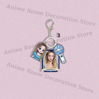 Girls Group K-katseye Fashion Key Ring Anime Cartoon Kawaii Keychain Students Korean-style Key Chains