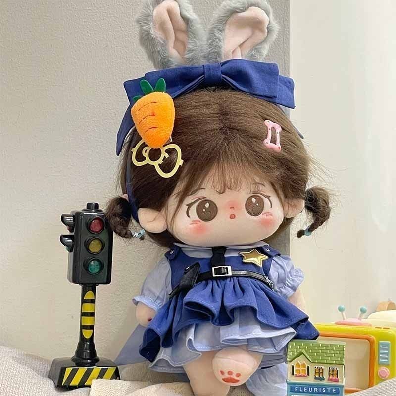 20cm Cotton Búp Bê Quần Áo Thỏ Cảnh Sát Sĩ Quan Phù Hợp Với Cô Gái Dễ Thương Quần Áo Bé Sang Trọng Đồ Chơi Búp Bê Trang Phục 4.16