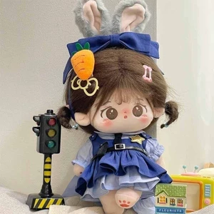 20cm Cotton Búp Bê Quần Áo Thỏ Cảnh Sát Sĩ Quan Phù Hợp Với Cô Gái Dễ Thương Quần Áo Bé Sang Trọng Đồ Chơi Búp Bê Trang Phục 4.16