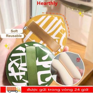 Puff đệm trang điểm HEARLY, Puff xốp trang điểm Hàn Quốc dạng giọt nước có thể tái sử dụng, Đệm không khí khô nhanh có thể giặt mềm mại thời trang cho kem và bột dạng lỏng