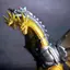 Phong cách mới Cơ khí Godzilla Rồng ba đầu Ghidorah Monster Model Hình cậu bé