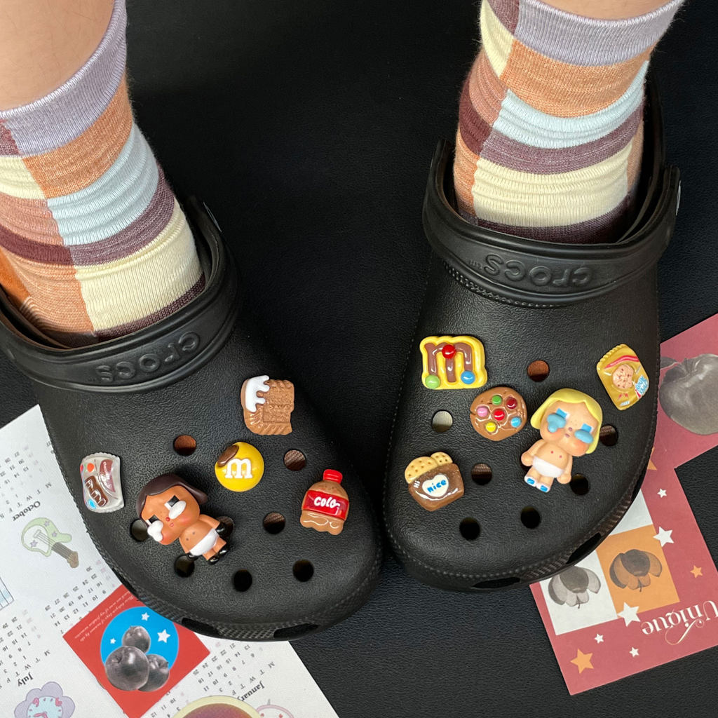 Phụ Kiện Pop Mart Giày Lỗ Dễ Thương Cho Bé Sơ Sinh, Phù Hợp Crocs, Có Thể Tháo Rời, Hoa Cao Cấp