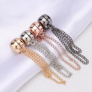 Set 4 Kẹp Nam Châm Cố Định Ống Quần, Áo Bị Trùng, Khóa Nút Điều Chỉnh Chiều Dài Quần Jean, Tây, Áo Thun
