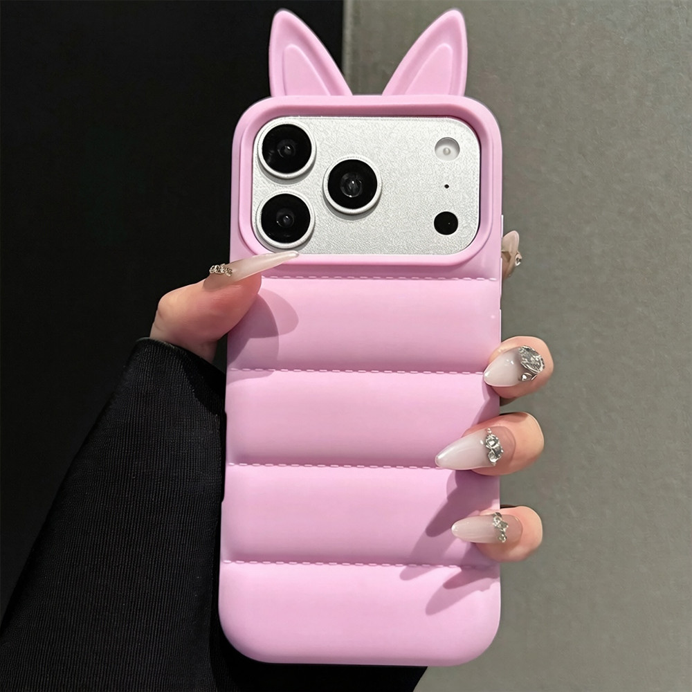 Ốp điện thoại mềm tai sọc cho iPhone 17 Pro Max 16 15 14 13 Pro Max Vỏ bảo vệ chống sốc