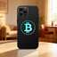 Ốp Điện Thoại Bitcoin TP-1 Cho iPhone17,16,15,14,13,12 Plus, Vỏ Đen Silicon Mềm Max