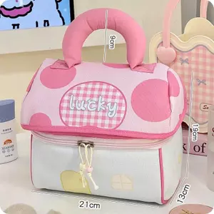 Túi Đựng Mỹ Phẩm Đồ Cá Nhân Gấp Gọn Lucky 21cm x 13cm x 16cm