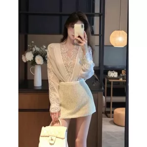 Áo sơ mi voan cổ chữ V dáng rộng cho nữ - Phù hợp xuân hè và chống nắng