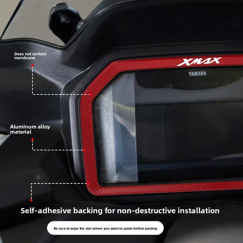 Dành Cho Xe Yamaha XMAX 300 2025 Bảng Điều Khiển Khung Viền Đánh Lửa Công Tắc Bao Bảo Vệ Trang Trí