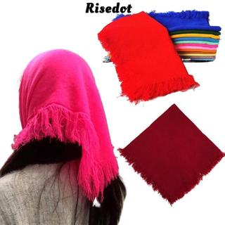 Khăn Vuông RISEDOT Bằng Sợi Len Thoáng Khí, Có Tua Rua Nhẹ, Phù Hợp Quàng Cổ Chống Gió