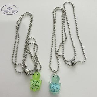KBM Dạ Quang Rùa Trái Tim - Bộ Mặt Dây Chuyền Cho Nam và Nữ, Phù Hợp Làm Quà Tặng và Dự Tiệc