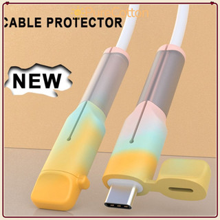 [Còn hàng] Bộ bảo vệ cáp PURECOTTON0, Nắp bảo vệ cáp sạc sạc bằng silicon loại C, Bộ tiết kiệm dây Phụ kiện vỏ chống bụi Vỏ silicon