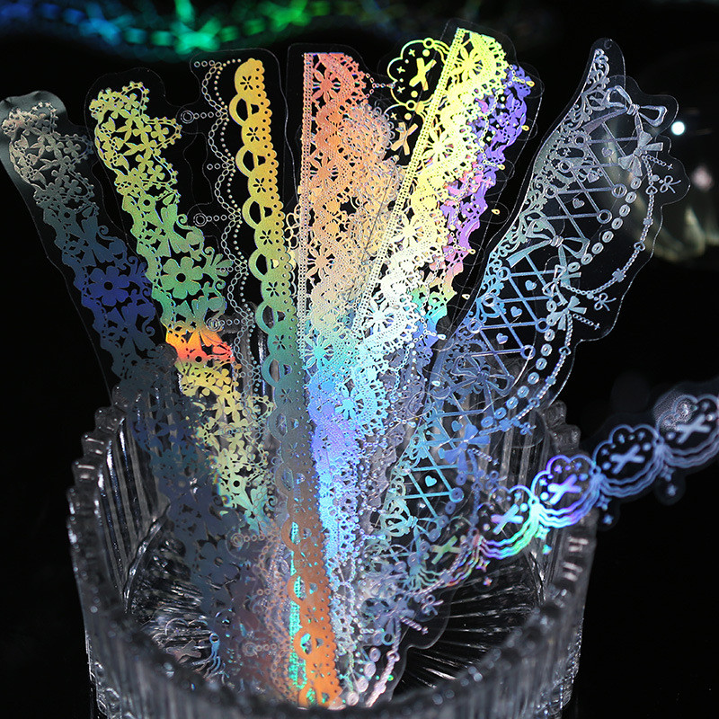 Lovers Firefly Streamer Series PET Sticker Pack Dreamy đầy màu sắc Cuckoo Card Sổ tay DIY Trang trí viền trơn W3HD
