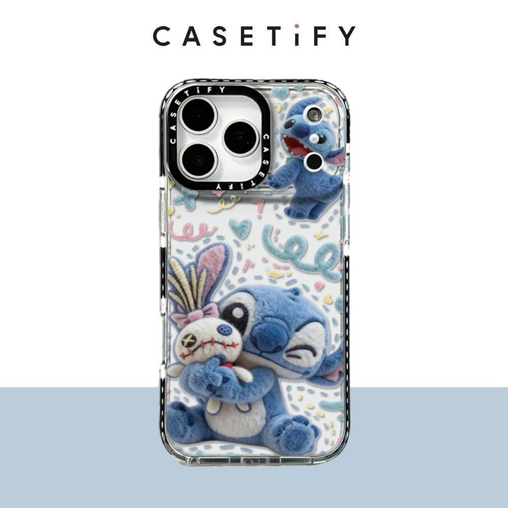 Ốp điện thoại mềm hình con rối Stitch sang trọng hình ảnh cho iPhone 17 Pro Max 16 Plus 15 14 13 12 11 Vỏ bảo vệ chống sốc