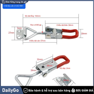 Khóa Sắt mạ kẽm dài 10cm, nhiều tình huống cố định，Khóa Kẹp Nhanh，Khóa gài，Khóa móc，THÉP MẠ