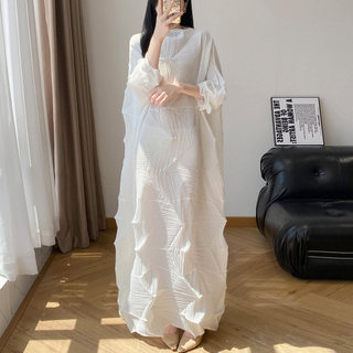Đầm xẻ ly Miyake kim cương, size lớn, phù hợp thời trang hiện đại