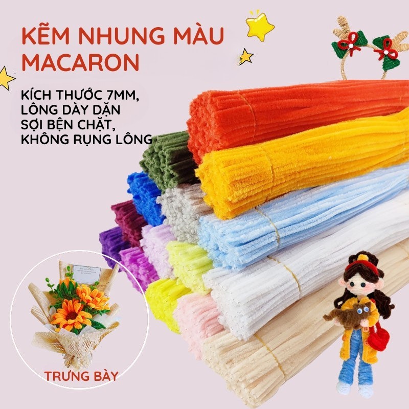Kẽm nhung loại đẹp, phù hợp làm đồ handmade và kinh doanh số lượng lớn, chất lượng ổn định