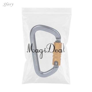 Karabiner hình D tự động khóa, phù hợp cho leo núi