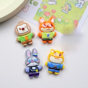 Set charm thỏ và cáo mini version 2- Hoạt hình zootopia vui nhộn siêu cute gắn dép hottrend