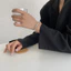 Vòng tay nữ hạt bạc đa năng, phong cách thời trang đơn giản