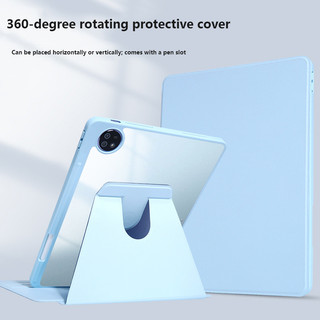 360 ° Ốp Lưng Cứng Acrylic Xoay Cho Vivo Pad6 Pro 13.2 2026 Pad5e Pad5 Pro SE 12.3 Pad3 Pro 13 Da Bảo Vệ Có Khe Cắm Bút