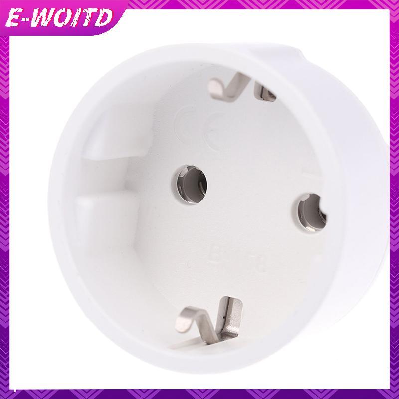 E-WOITD 1 Miếng Cắm chuyển đổi EU DE Đức 3 chân sang phích cắm Pháp