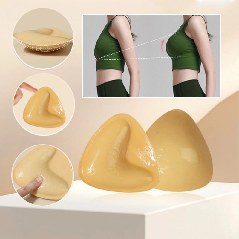 Miếng Dán Ngực Tam Giác 2 Mặt Keo, Tăng Cường Bikini/Áo Ngực, Dính Chắc, Tập Trung Nâng