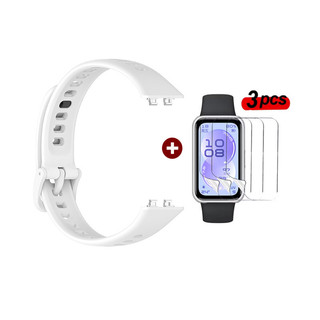 Dành Cho Huawei Band 11 / 11Pro 2in1 Dây Đeo Silicon Thể Thao + 3 Miếng Dán Bảo Vệ Màn Hình HD Chống Trầy Xước