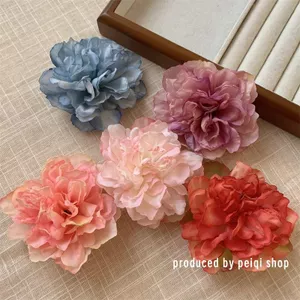 Kỳ Nghỉ Hoa Giả Hoa Mẫu Đơn Kẹp Tóc Cho Biển Đi Biển Vintage Bang Bên Kẹp Tóc Phụ Kiện Tóc Cho Bé Gái Người Phụ Nữ