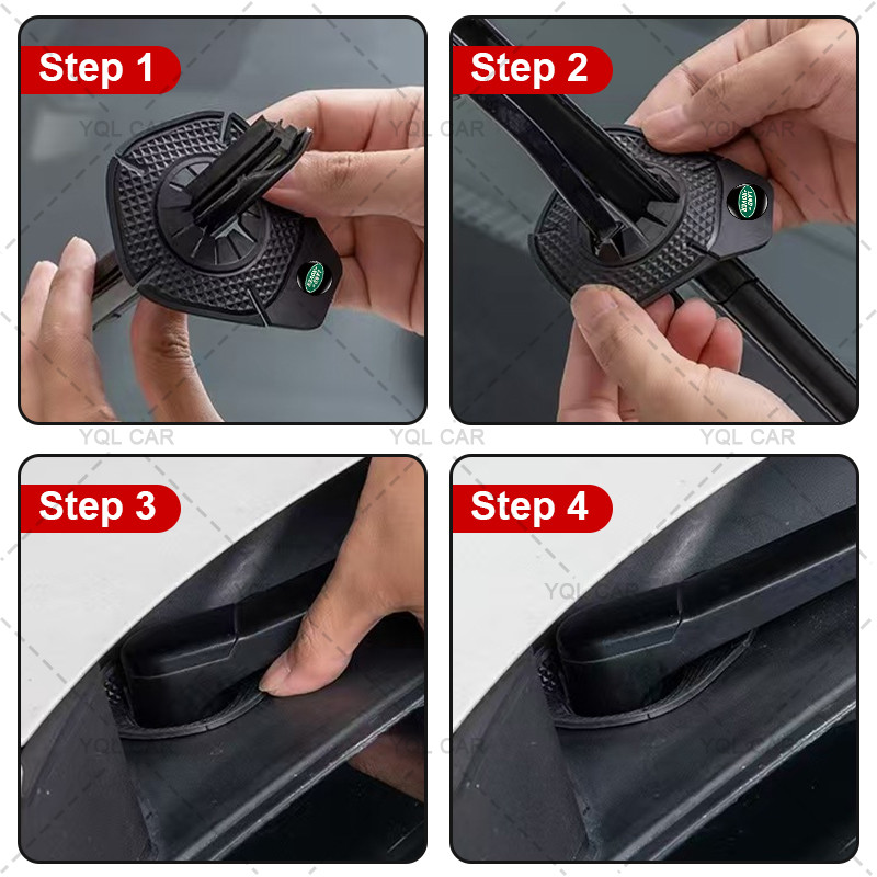 1 / 2 Chiếc Khăn Lau Xe Cánh Tay Đáy Lỗ Bảo Vệ Bao Ngăn Ngừa Mảnh Vỡ Rơi Vào Cho Land Rover Range Rover Velar Defender Discovery