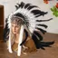 Mũ đội đầu Ấn Độ Nam Nữ Carnival Mũ lông nhân tạo
