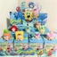 SpongeBob SquarePants Mini Hình Blind Box Set - 12 Chiếc Hoạt Hình Nhựa Linh Vật Trang Trí Bàn Làm Việc Sưu Tập Quà Tặng Dễ Thương Bán Buôn