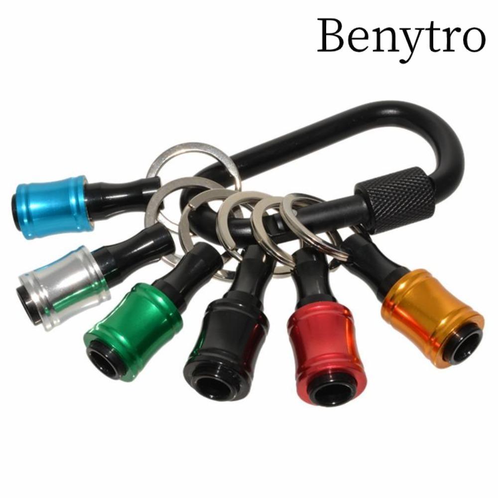 BENYTRO 6 Chiếc Móc Chìa Khóa Adapter Mũi Khoan, Cầm Tay 6 Chiếc Giá Đỡ Đầu Tua Vít, Chân Lục Giác Trọng Lượng Nhẹ Thay Đổi Nhanh Thanh Nối Dài Dụng Cụ Cầm Tay Ngoài Trời